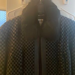 Black leather jacket